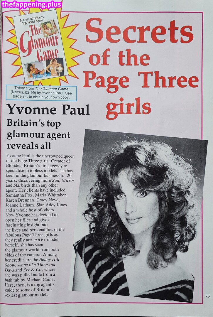 1980'S & Early 90'S Page 3 Girls / GlamourTeaJames / https: / mariawhittaker Φωτογραφία Γυμνών OnlyFans #343