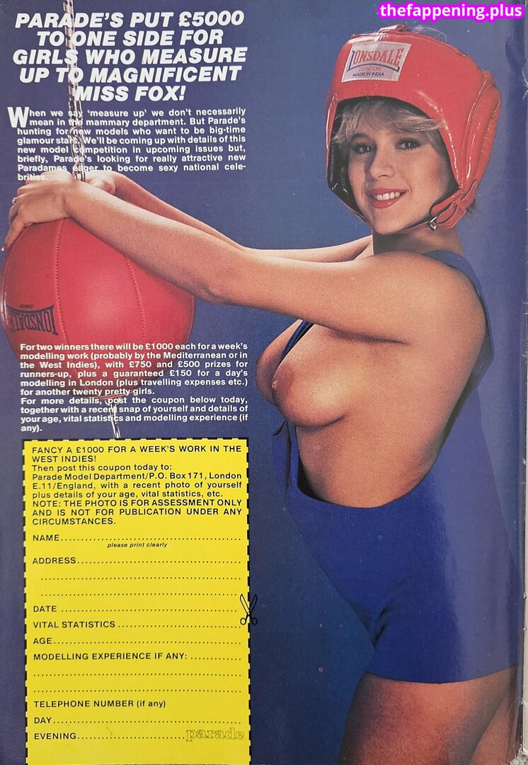 1980'S & Early 90'S Page 3 Girls / GlamourTeaJames / https: / mariawhittaker Fotografie OnlyFans Dezbrăcată #1535