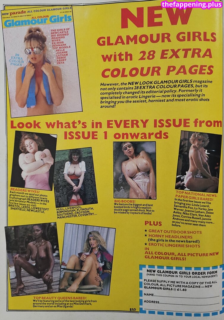 1980'S & Early 90'S Page 3 Girls / GlamourTeaJames / https: / mariawhittaker Nagie OnlyFans Zdjęcie #2004