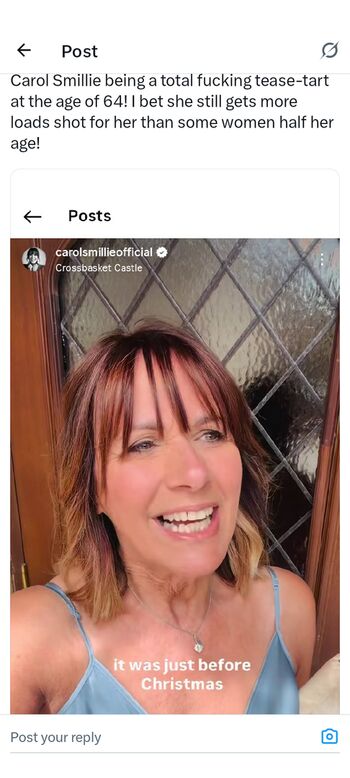 Leaked Carole smillie private photo viral onlyfans