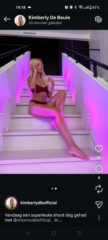 Leaked Kimberly de beule private photo viral onlyfans