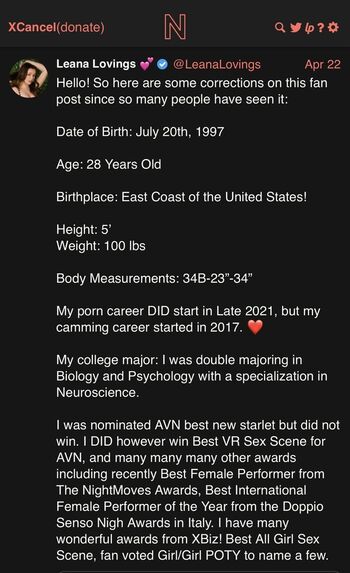 Leaked Leana lovings  page private photo viral onlyfans