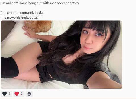 Leaked Nekolukka private photo viral onlyfans