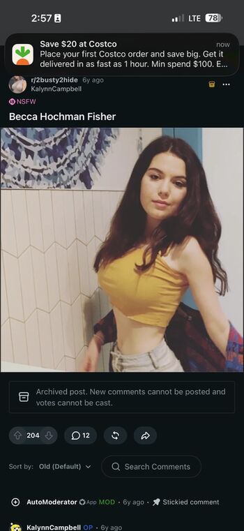 Leaked Rebecca hochman private photo viral onlyfans