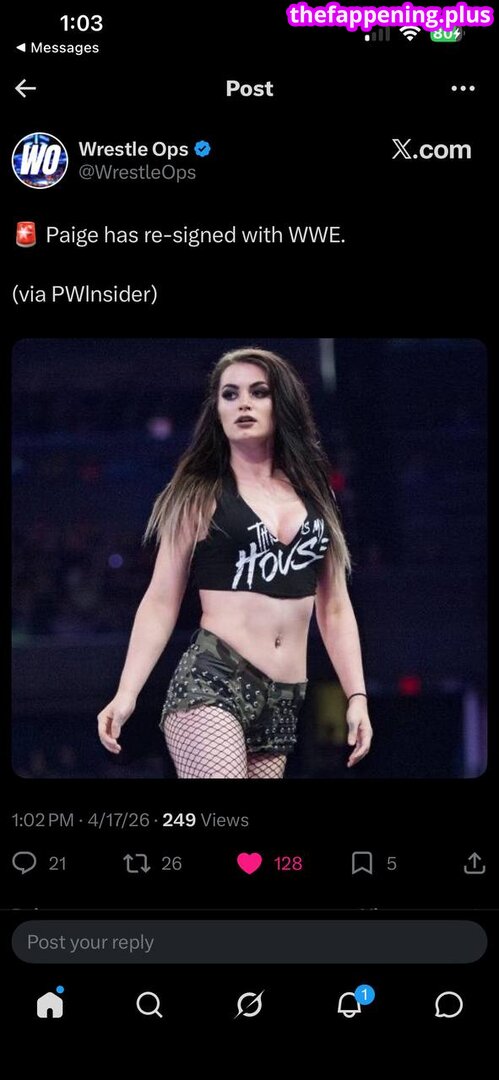 Saraya Bevis / WWE's Paige / realtonistorm / saraya Nagie OnlyFans Zdjęcie #4